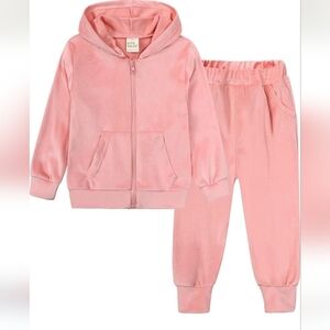 Kids Velour Hoodie & Jogger Set